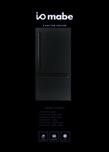 Product informatie IOMABE Amerikaanse koelkast mat zwart ICO19JSPR 3BM-DBM
