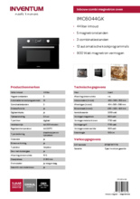 Product informatie Inventum combi-magnetron inbouw IMC6044GK