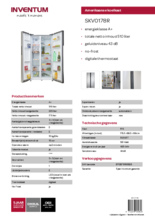Product informatie Inventum side-by-side koelkast SKV0178R