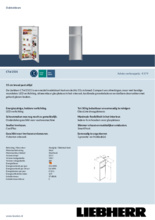 Product informatie LIEBHERR koelkast CTel2531-21