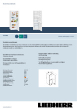 Product informatie LIEBHERR koelkast CU 2831-22