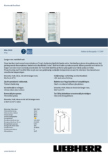 Product informatie LIEBHERR koelkast RBe 5220-20