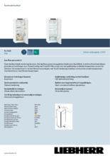 Product informatie LIEBHERR koelkast Re 4620-20