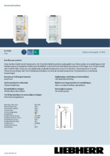 Product informatie LIEBHERR koelkast Re 5020-20
