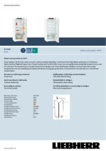 Product informatie LIEBHERR koelkast Rf 4600-20