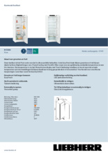 Product informatie LIEBHERR koelkast Rf 5000-20