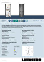 Product informatie LIEBHERR koelkast blacksteel CBNbs4835-21