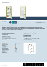 Product informatie LIEBHERR koelkast groen CUkw 2831-22