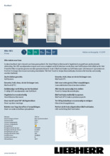 Product informatie LIEBHERR koelkast inbouw IRBe4851-20