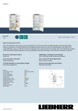 Product informatie LIEBHERR koelkast inbouw IRe4101-20