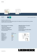 Product informatie LIEBHERR koelkast onderbouw UIK1510-22