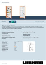Product informatie LIEBHERR koelkast oranje CUno 2831-22