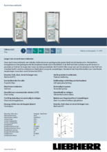 Product informatie LIEBHERR koelkast rvs-look CBNsfc 522i-20
