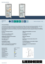 Product informatie LIEBHERR koelkast rvs-look CNsfd 5743-20