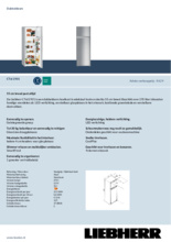 Product informatie LIEBHERR koelkast rvs-look CTel2931-21