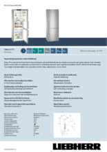 Product informatie LIEBHERR koelkast rvs CBNes5775-20