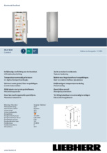 Product informatie LIEBHERR koelkast rvs SKef4260-22