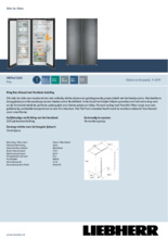 Product informatie LIEBHERR koelkast side-by-side blacksteel XRFbd 5220-20