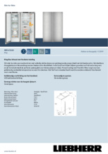 Product informatie LIEBHERR koelkast side-by-side rvs-look XRFsf 5220-20