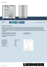 Product informatie LIEBHERR koelkast side-by-side rvs-look XRFsf 5225-20