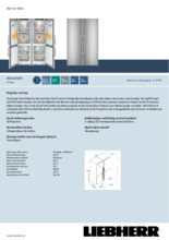 Product informatie LIEBHERR koelkast side-by-side rvs XCCsd 5250-20