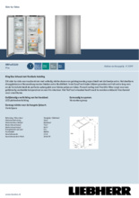 Product informatie LIEBHERR koelkast side-by-side rvs XRFsd 5220-20