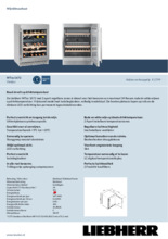 Product informatie LIEBHERR koelkast wijn WTes1672-22