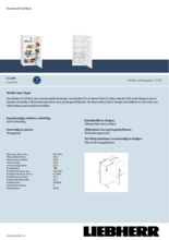 Product informatie LIEBHERR koelkast wit K2340-20