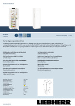 Product informatie LIEBHERR koelkast wit KB4330-21