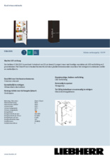 Product informatie LIEBHERR koelkast zwart CUb 2331-20