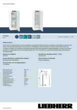 Product informatie LIEBHERR vrieskast FNe 5026-20