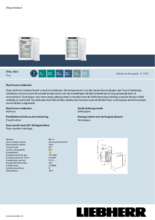 Product informatie LIEBHERR vrieskast inbouw IFNe 3924-20
