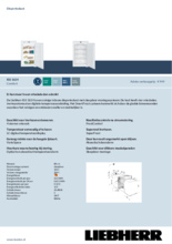 Product informatie LIEBHERR vrieskast inbouw IGS1624-21