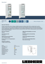 Product informatie LIEBHERR vrieskast inbouw SIFNAe5188-20