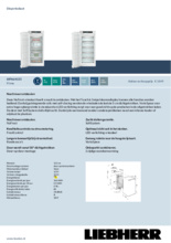 Product informatie LIEBHERR vrieskast inbouw SIFNd 4155-20