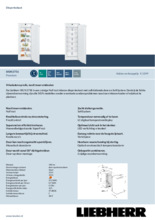 Product informatie LIEBHERR vrieskast inbouw SIGN2756-21