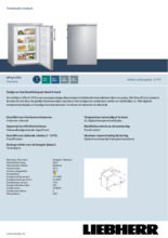 Product informatie LIEBHERR vrieskast tafelmodel rvs GPesf1476-21