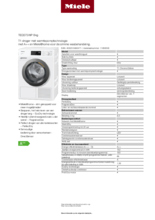 Product informatie MIELE droger warmtepomp TED275WP