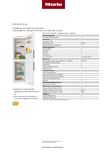 Product informatie MIELE koelkast KFN29142D WS