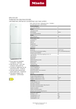 Product informatie MIELE koelkast KFN4375DD ws