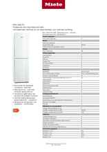 Product informatie MIELE koelkast KFN4393FD ws