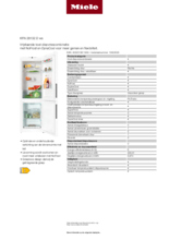 Product informatie MIELE koelkast KFN 28132 D ws