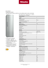 Product informatie MIELE koelkast KS4783ED EDT-CS