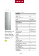 Product informatie MIELE koelkast rvs KFN4777CD edt-cs