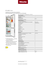 Product informatie MIELE koelkast zwart KFN 29683 D obsw