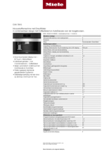 Product informatie MIELE koffiemachine inbouw CVA7845CLST