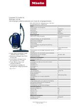 Product informatie MIELE stofzuiger COMPLETE C3 COMFORT XL POWERL