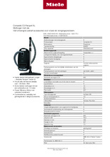 Product informatie MIELE stofzuiger COMPLETE C3 PARQUET XL POWERLI