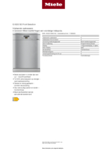 Product informatie MIELE vaatwasser G5022SC CLST