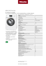 Product informatie MIELE wasmachine WED675WPS